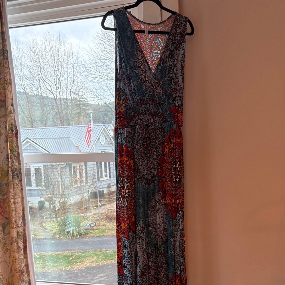 Elegant Multicolor Maxi Dress
